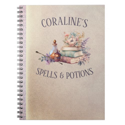 Magic Spells and Potions Girls Notebook