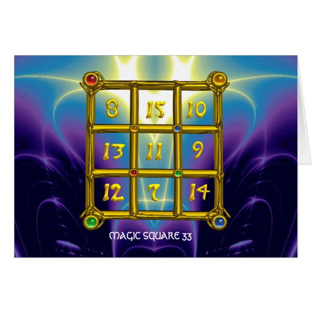 MAGIC SQUARE 33 (Front Horizontal)