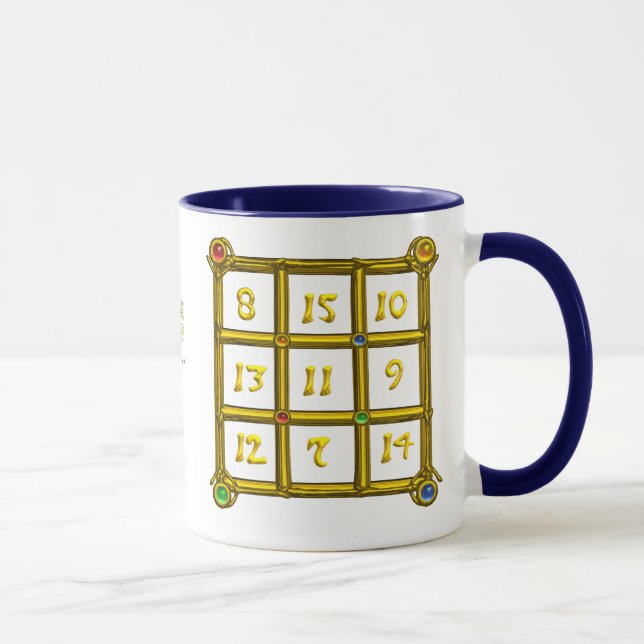 MAGIC SQUARE 33 / BLUE TALISMAN MUG (Right)