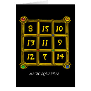 MAGIC SQUARE 33 CARDS