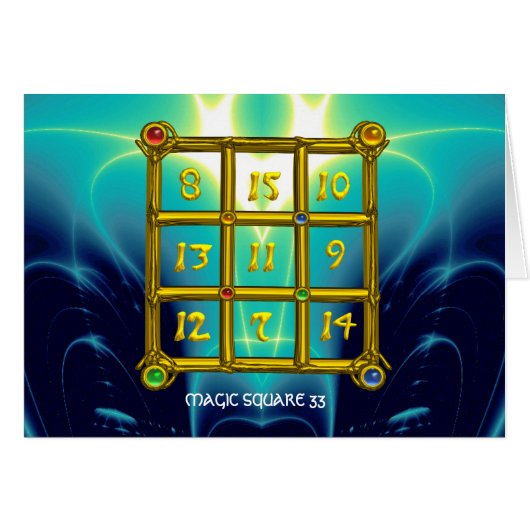 MAGIC SQUARE 33 CARDS (Front Horizontal)