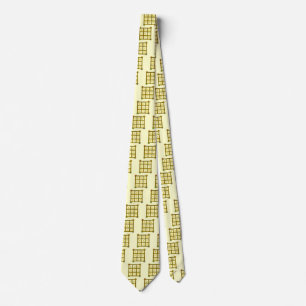 MAGIC SQUARE 33, cream Neck Tie