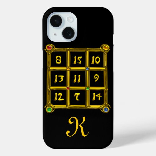 MAGIC SQUARE 33 MONOGRAM Black iPhone 15 Case