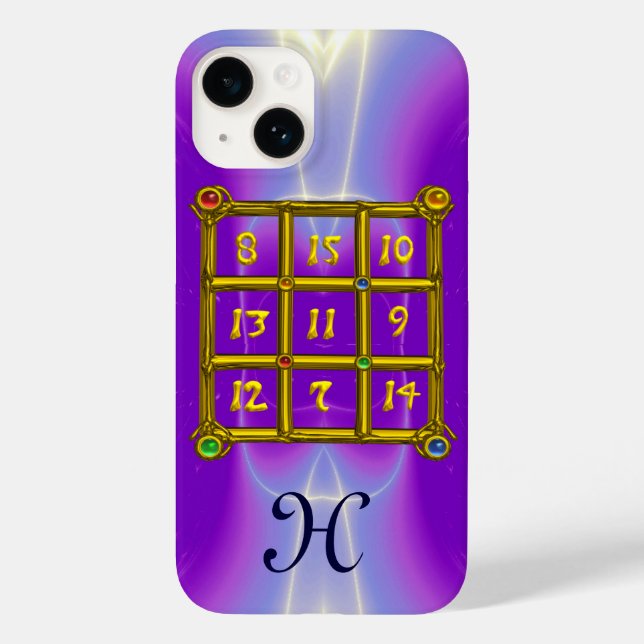 MAGIC SQUARE 33 MONOGRAM Pink Lilac, Purple Case-Mate iPhone Case (Back)