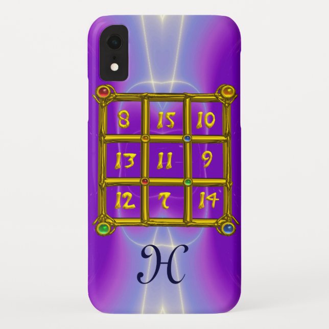 MAGIC SQUARE 33 MONOGRAM Pink Lilac, Purple Case-Mate iPhone Case (Back)