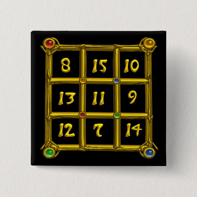 MAGIC SQUARE 33 PINBACK BUTTON (Front)