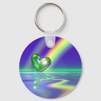 Magic St. Patrick's Day Heart Keychain