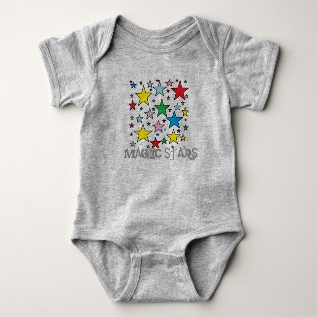 Magic stars Baby Item Bodysuit (Front)