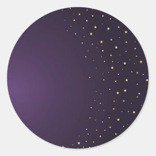 Magic stars blank template purple Sticker