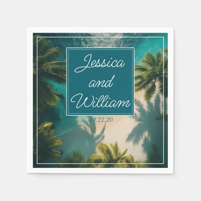 Magic summer Wedding Napkins (Front)