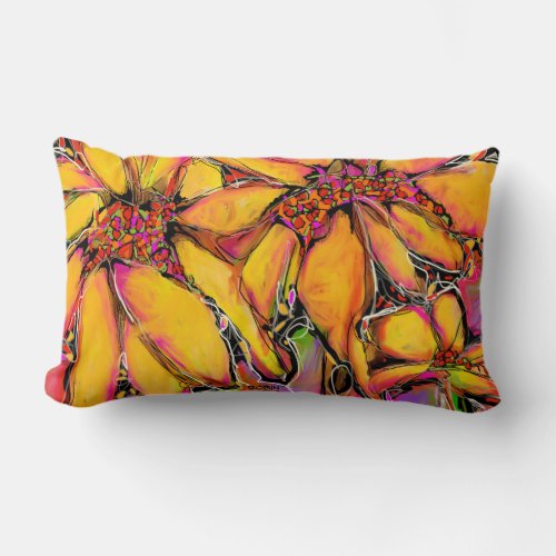 "Magic" Sunflower Lumbar Pillow