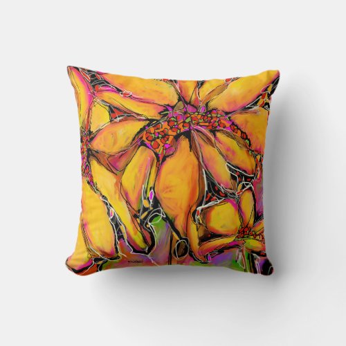 "Magic" Sunflower Square Pillow