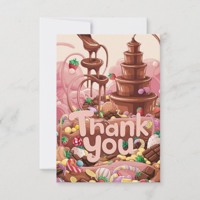Magic Sweet Chocolate thank you card (Front)