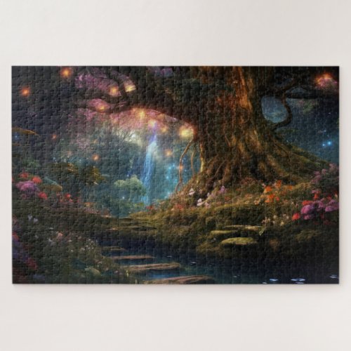 Magic Sweet Cute Forest Colored Jigsaw Puzzle