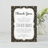 Magic themed birthday thank you card (Standing Front)