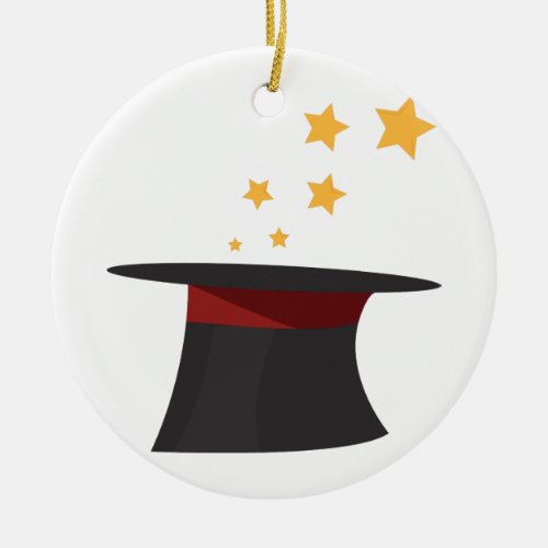 Magic Top Hat Ceramic Ornament