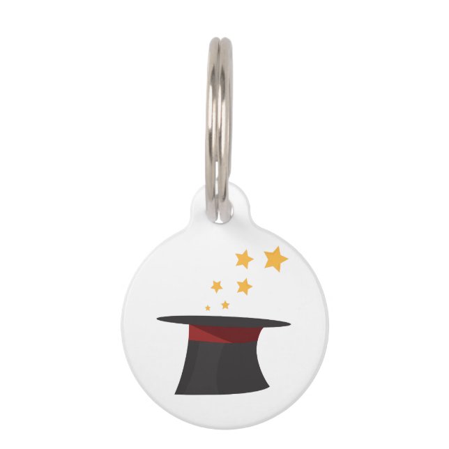 Magic Top Hat Pet ID Tag (Front)