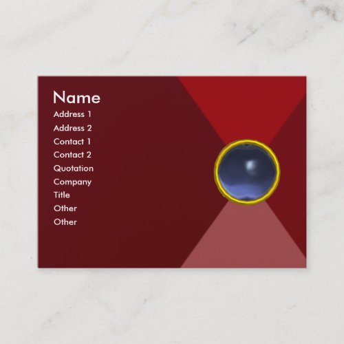 MAGIC TOPAZ  bright vibrant red pink blue Business Card