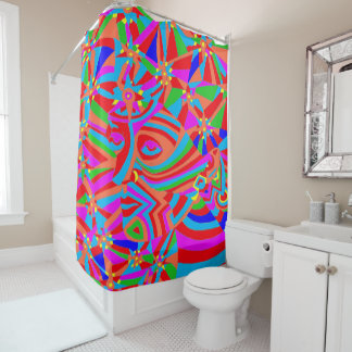 Magic Trance 2 Oil Painting Shower Curtain