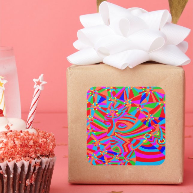 Magic Trance 2 Square Sticker (Party)