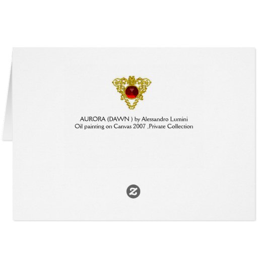 MAGIC TREE / Dawn In Green Wood and Lady in Red (Back Horizontal)