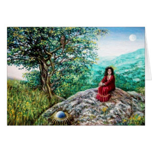 MAGIC TREE / Dawn In Green Wood and Lady in Red Cards