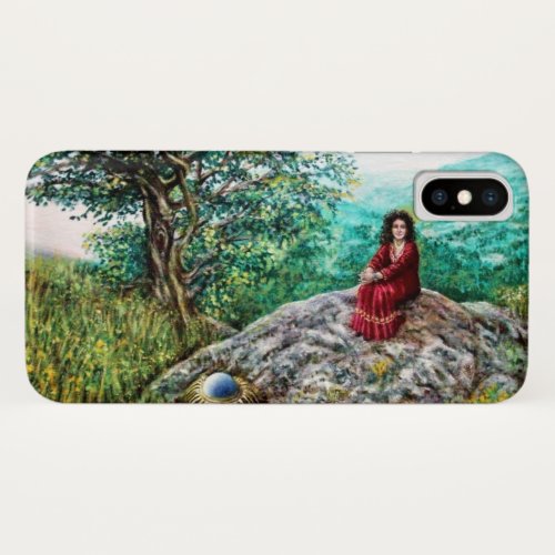 MAGIC TREE  Dawn In the Wood and Lady in Red iPhone X Case
