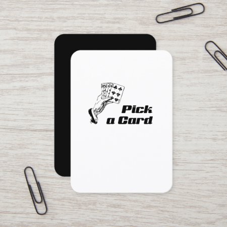 Magic Trick Pick A Card Slight Of Hand