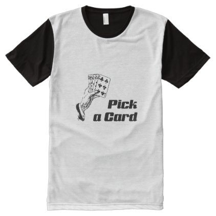 Magic Trick Pick A Card Slight of Hand All-Over-Print Shirt