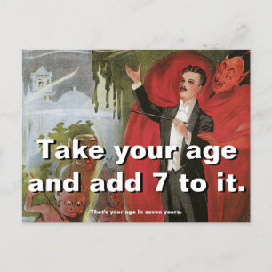 Magic trick postcard