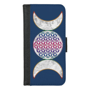 Magic Triple Moon - Spirit Flower Of Life 2 iPhone 8/7 Wallet Case