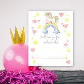magic unicorn birthday time capsule message