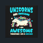Magic Unicorn Canvas Print<br><div class="desc">unicorn, magic, funny, rainbow, moody, fantasy, horse</div>