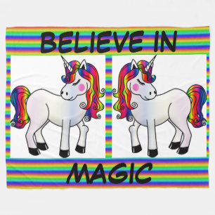 Magic Unicorn Fleece Blanket