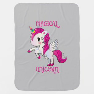 Magic Unicorn Lover Fan Club Baby Blanket