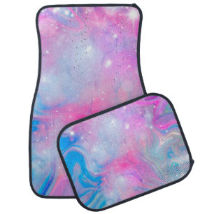 Magic Unicorn Pink Blue Holographic Car Floor Mat