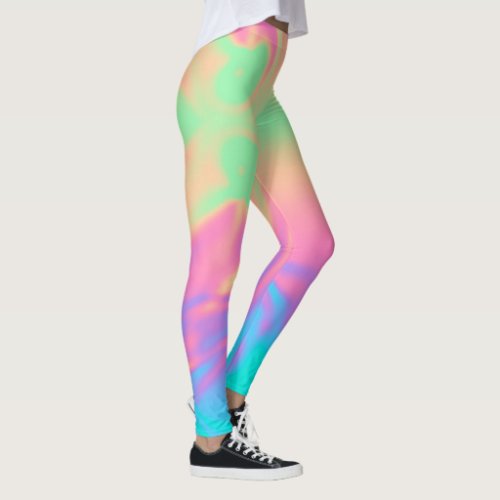 Magic Unicorn Pink Blue Leggings