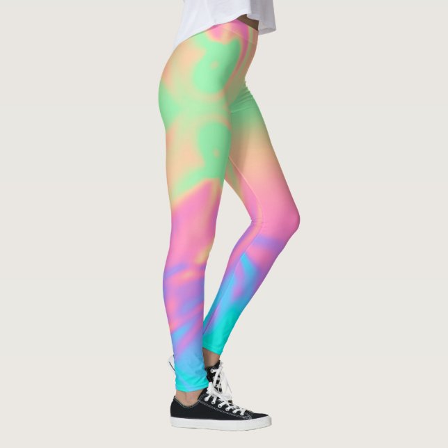 Magic Unicorn Pink Blue Leggings (Right)