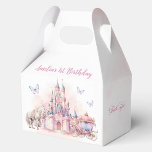 Magic Unicorn Princess Castle Birthday Favor Boxes