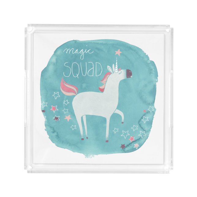 Magic Unicorn Squad Acrylic Tray (Front)