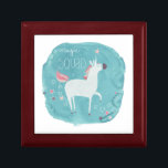 Magic Unicorn Squad Gift Box<br><div class="desc">Magic Unicorn Squad III by June Erica Vess. Features a unicorn with a watercolor pastel background.</div>