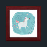 Magic Unicorn Squad Gift Box<br><div class="desc">Magic Unicorn Squad III by June Erica Vess. Features a unicorn with a watercolor pastel background.</div>