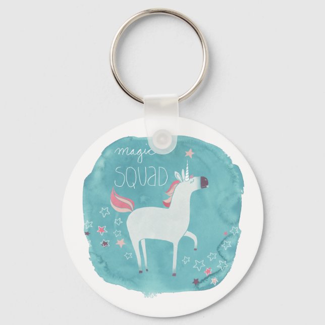 Magic Unicorn Squad Keychain (Front)