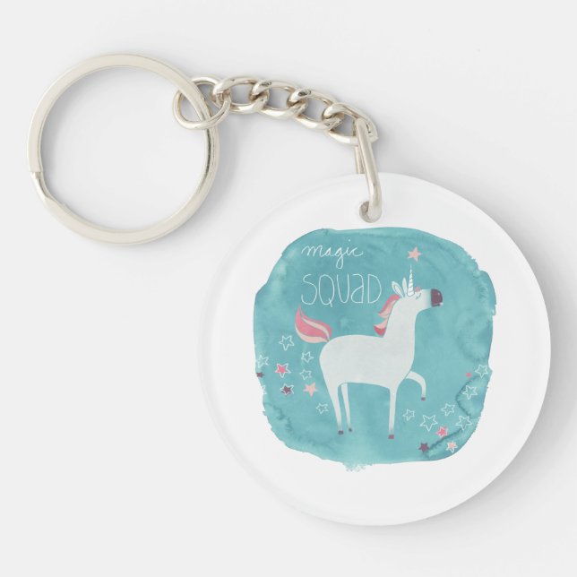Magic Unicorn Squad Keychain (Front)