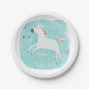Magic Unicorn Squad - Make a Wish Paper Plates