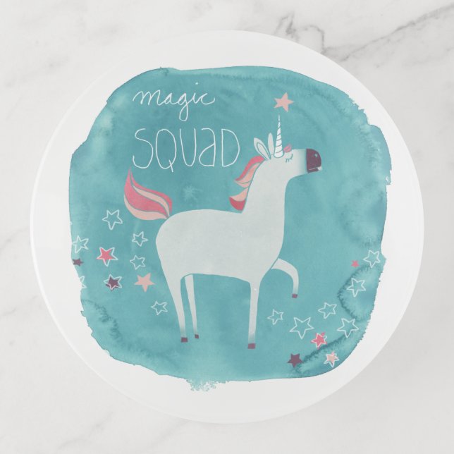 Magic Unicorn Squad Trinket Tray (Front)