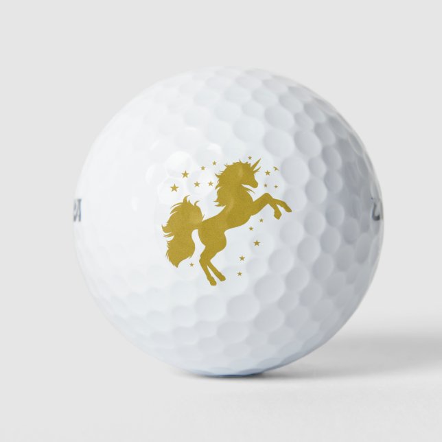 Magic Unicorn Star Golf Balls (Front)