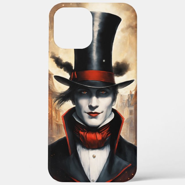 Magic Unveiled: Top Hat & Enchanted House Case-Mate iPhone Case (Back)
