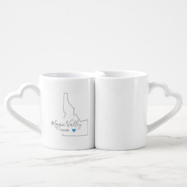 Magic Valley Idaho Heart Coffee Mug (Front Nesting)