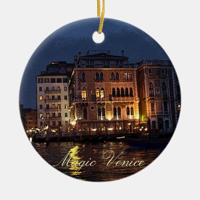 Magic Venice Ceramic Ornament (Front)